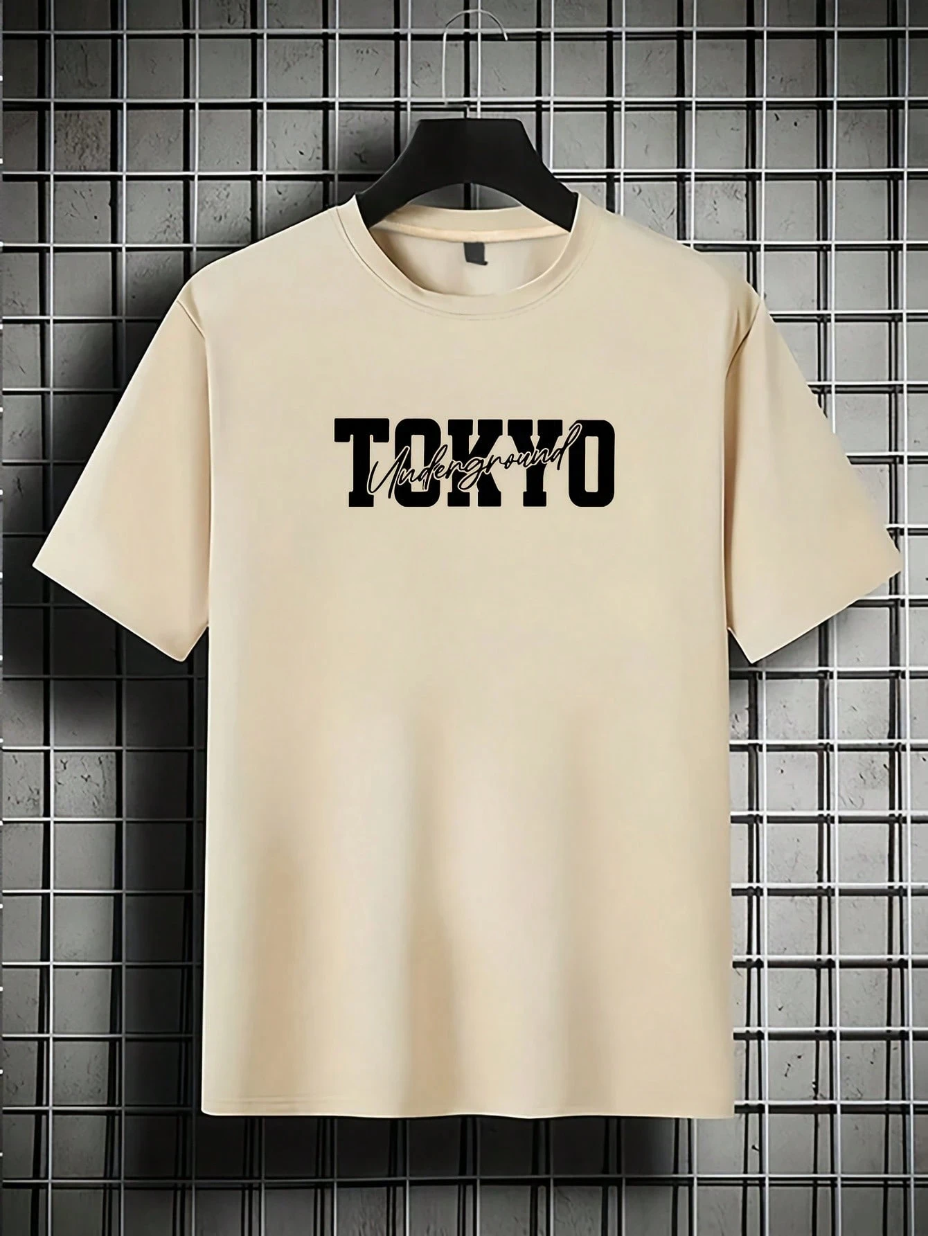 تي شيرت رجالي فضفاض بأكمام قصيرة مطبوع عصري، تصميم رائع يجب اقتناؤه لفصل الصيف، سهل المطابقة مع عرض أسلوبك