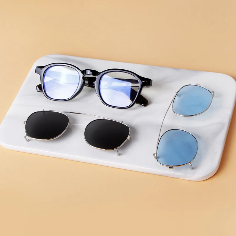 Vintage Niet Steampunk Clip auf Sonnenbrille Frauen Männer Klassische Quadratische Abnehmbare Flip Polarisierte Linse Sonnenbrille Gafas De Sol UV400 – Detail 1