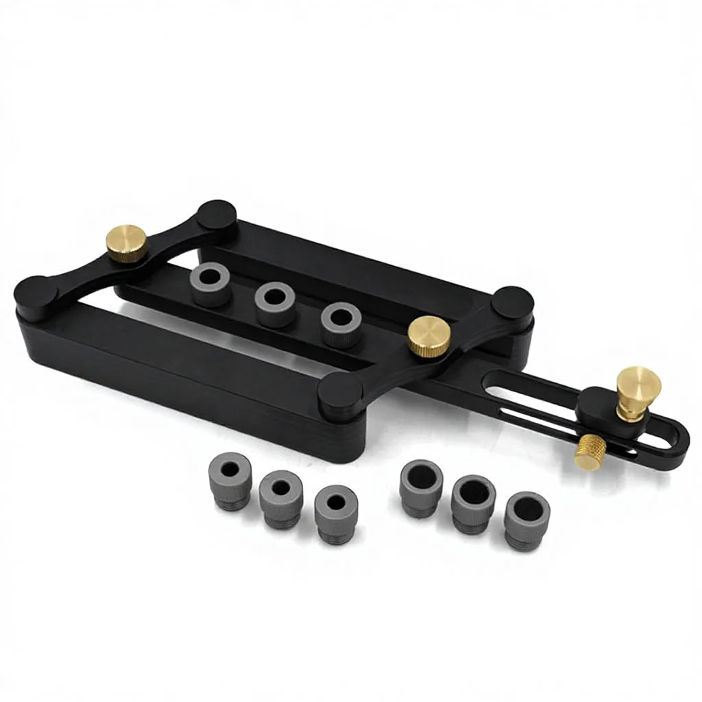 hit productCarpenters Hole-Positioning Tool Wood Tenon Self-Aligning Centered Drilling Furniture Panel Joining DIY Wood Dowel Ve
