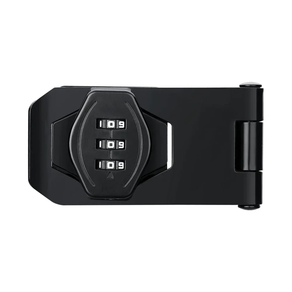

Folding Security Combination Lock 101*41mm 41*39mm Black Easy Installation Iron Versatile Application High-quality