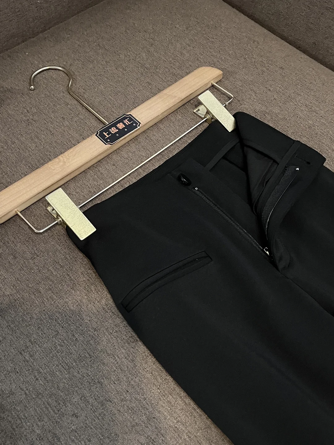 Bla Slimming Trousers Women's High Waist Wide Leg Pants Cotton Blend Casual Trousers Straight Cut High Waist Pants