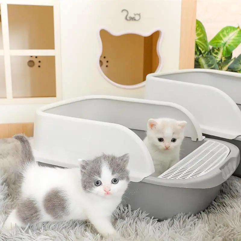 

Cat Supplies Deodorizing Cat Litter Box Anti-splash Fully Semi-enclosed Household Large Cat Toilet Cat Litter Box Cat Poop Box