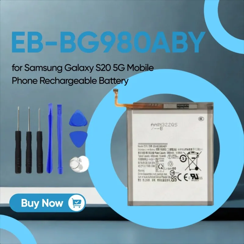 

4000mah High-capacity EB-BG980ABY Mobile Phone Battery for Samsung Galaxy S20 5G Mobile Phone Rechargeable Battery