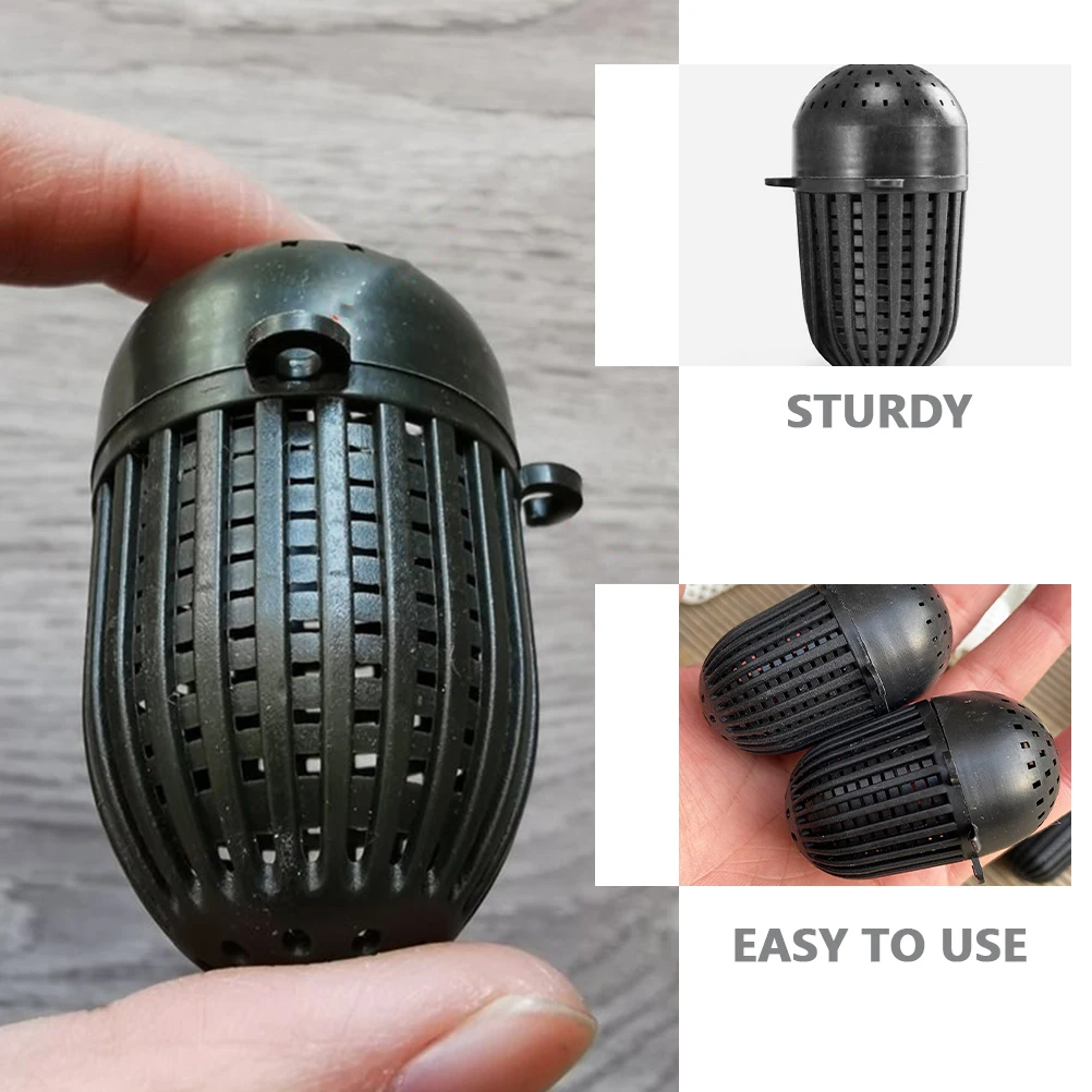 

10 Pcs Eel Bait Cage Fish Display Rack Fishing Lure Feeder Portable Plastic Thrower Device Outdoor Gear