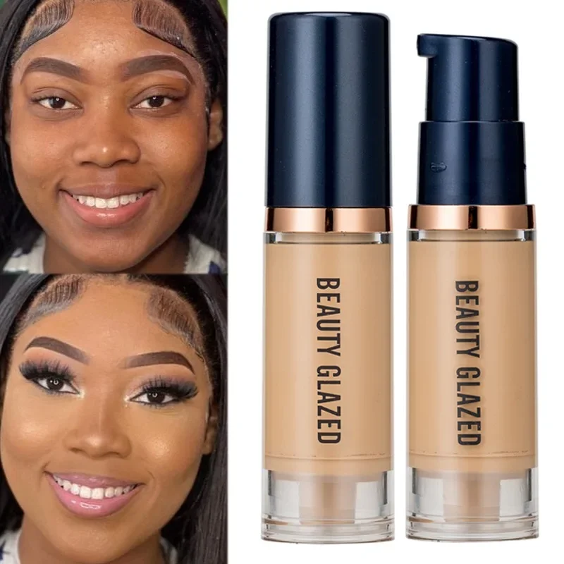 Oil Control Matte Foundation Cream 6 Colors Waterproof Lasting Full Coverage Acne Liquid Concealer Face Base Makeup Cosmetics