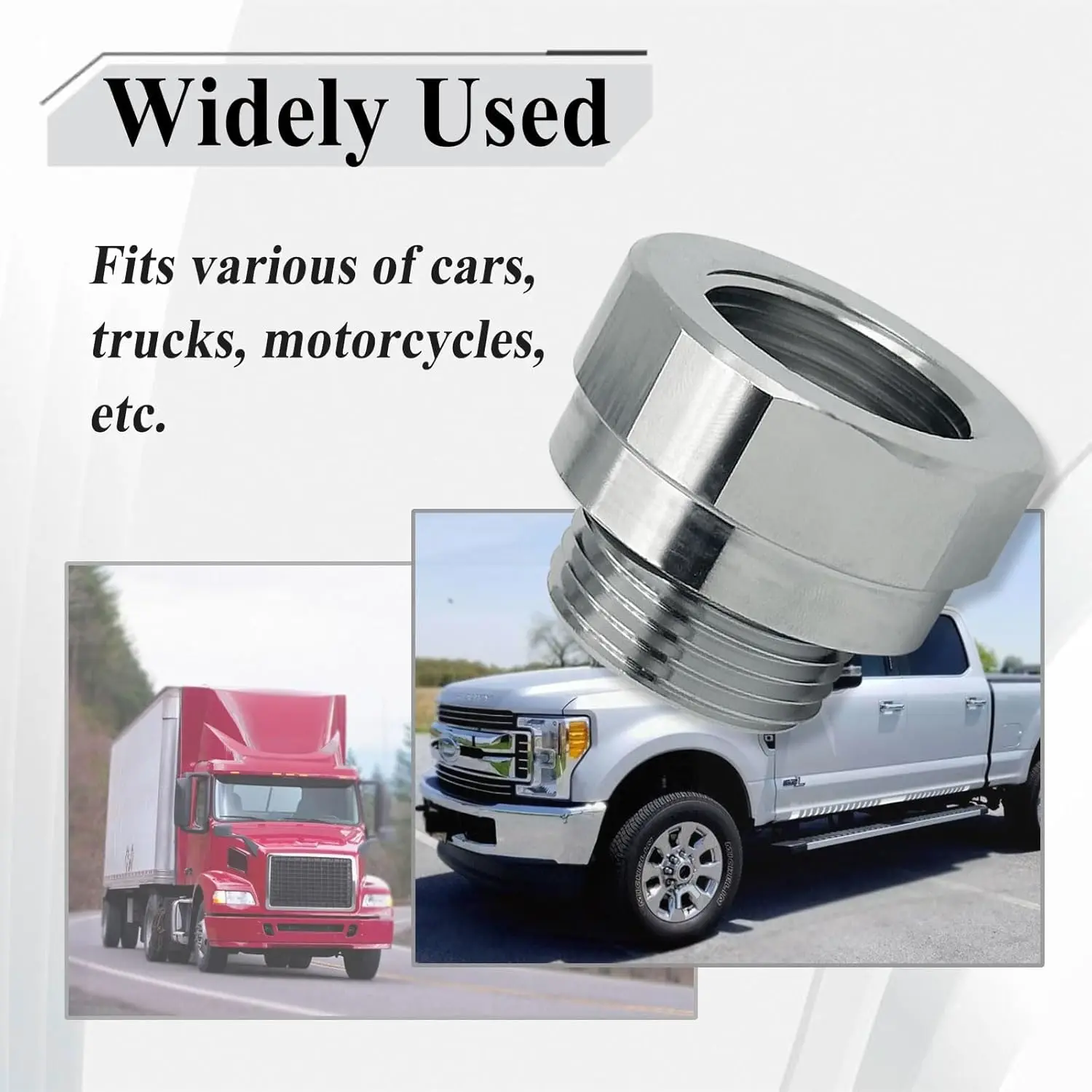 A-211 27mm-2.0 Threaded Oil Drain Valve Adapter M27x2 Male to Female Automotive Part Protect Engine