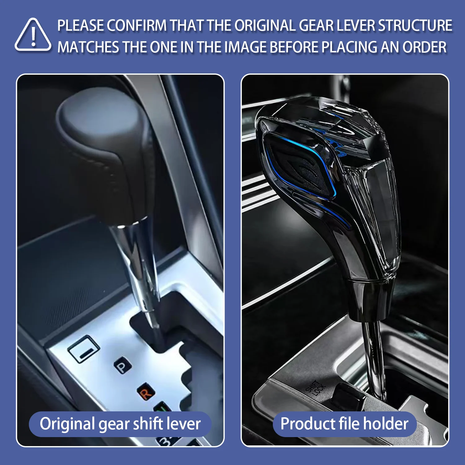 For Lexus ES/UX/570/NX/RX/IS/GS/LED Seven Color Crystal Shift Knob Car Modification Parts Crystal Gear Head