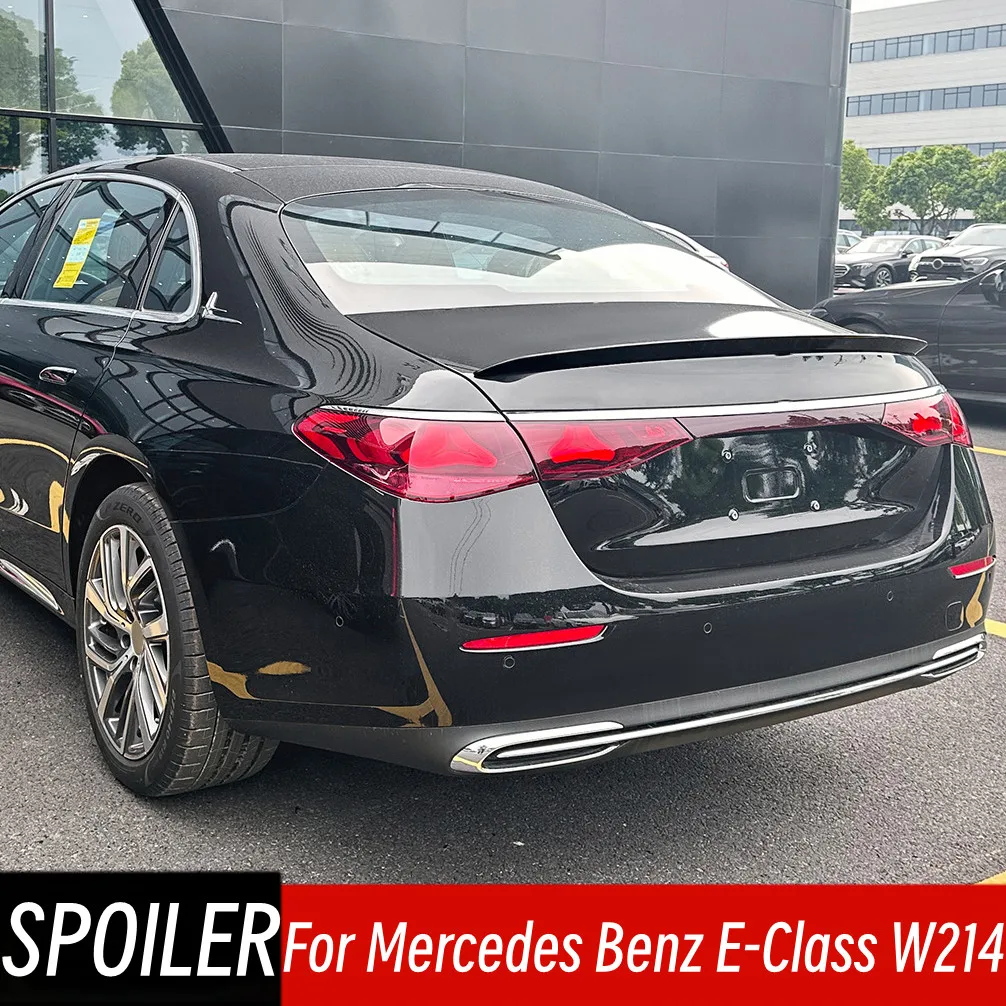 

For Mercedes Benz E-Class W214 E260 E300 AMG 2024 2025 Rear Trunk Lid Spoiler Wings Car Black Carbon Exterior Tuning Accessories