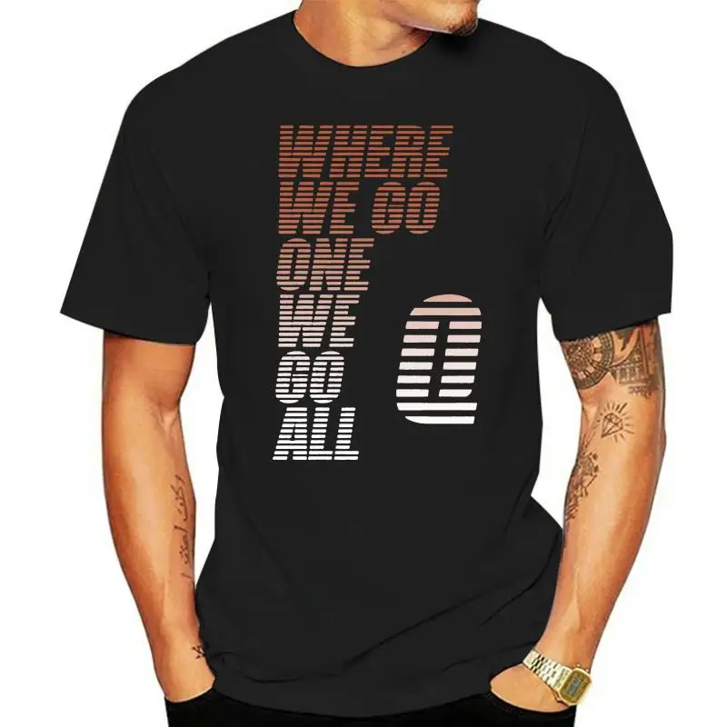 Where We Go One We Go All Qanon Men Black Tees Shirt Clothing Fashion New Arrival Simple