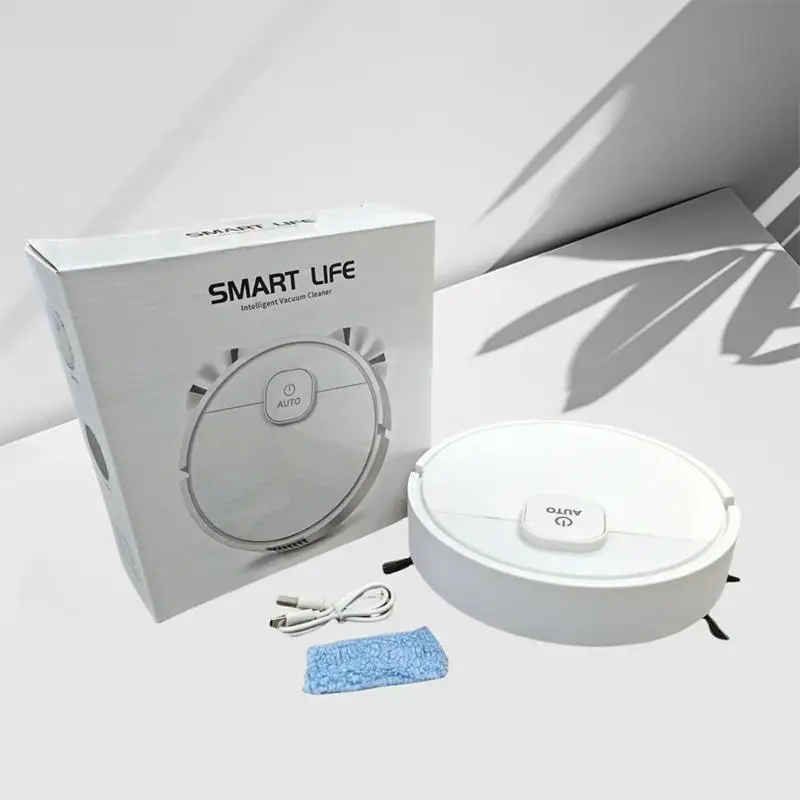 Automatic Robot Vacuum Cleaner 3-in-1 Sweep Mop Vacuum 2500Pa Strong Suction Quiet for Hardwood Carpet Pet Owner Home Use view 6