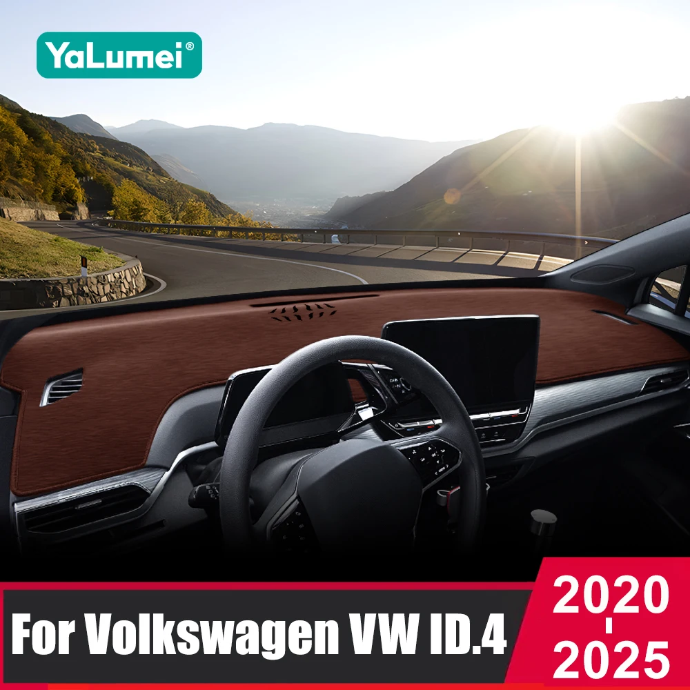 

For Volkswagen VW ID.4 ID4 2020 2021 2022 2023 2024 2025 Car Dashboard Sun Shade Cover Mat Instrument Desk Non-slip Accessories