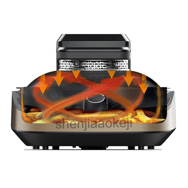 Máquina de cozinhar automática inteligente fogão de alimentos gourmet doméstico grande capacidade fritadeira de ar máquina 4l 220v