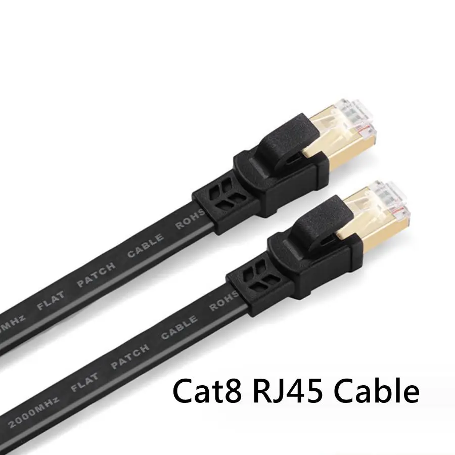 Kabel Ethernet przewód Lan Cat6 UTP SSTP CAT7 CAT8 CAT6 RJ 45 krótki kabel sieciowy 0.2m 1m 5m 10m przewód krosowy do laptopa Router RJ45