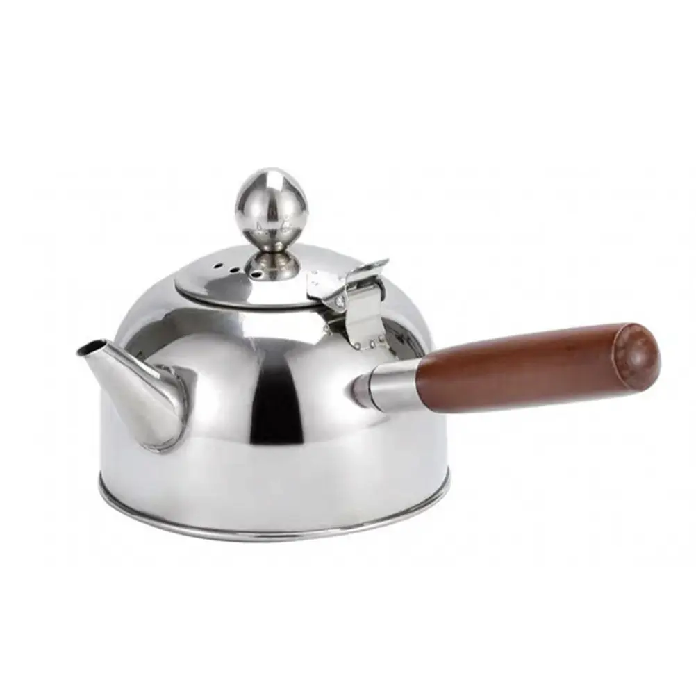 1Pcs Stainless Steel Tea Pot 500Ml Glossy Finish Built-in Filter Ergonomic Handle for Gas Electric Stove Home Kitchen Tea Kettle