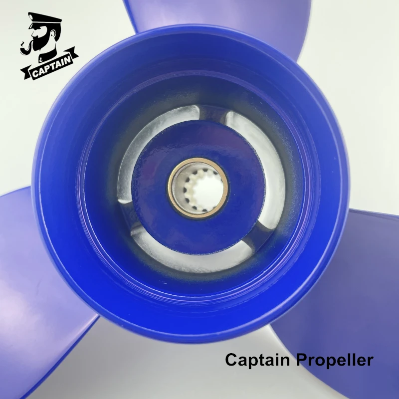 Captain Outboard Propeller 8.9x9.5 Fit Tohatsu Mercury Engines 8HP 9.8HP MFS8/9.8 NSF8/9.8 9.9HP 12 Tooth Splines 3B2B64519-1