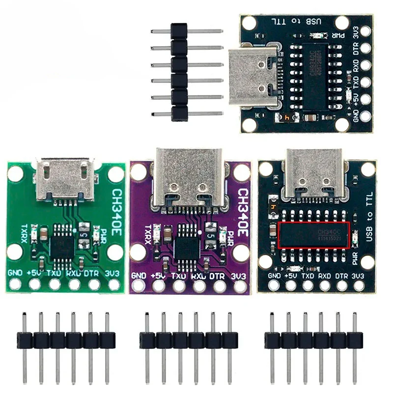 CH340N SOP8 USB to TTL module Pro Mini downloader replaces CH340G CH340E CH340C CH9340