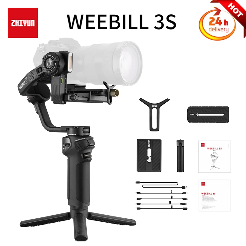 

ZHIYUN Weebill 3S Camera Gimbal 3-Axis Outdoor Handheld Stabilizer for Canon/Sony/Panasonic/Nikon DSLR Mirrorless Camera