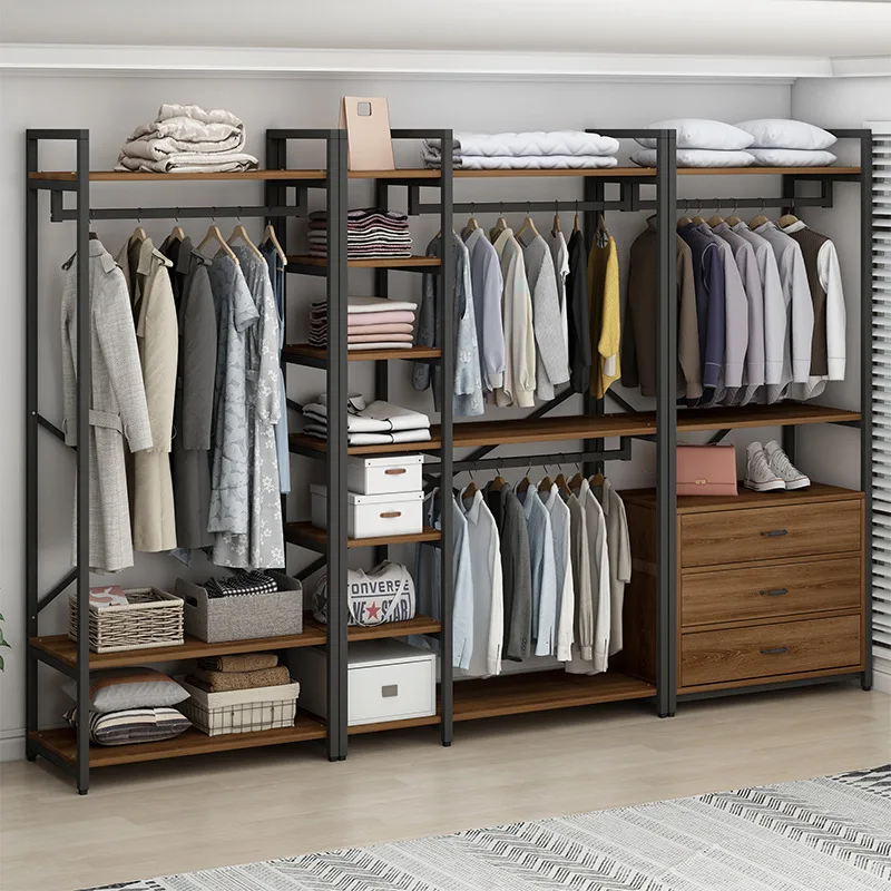 Light luxury cloakroom Hanging hanger Storage Bedroom Multifunctional drawer Storage Display