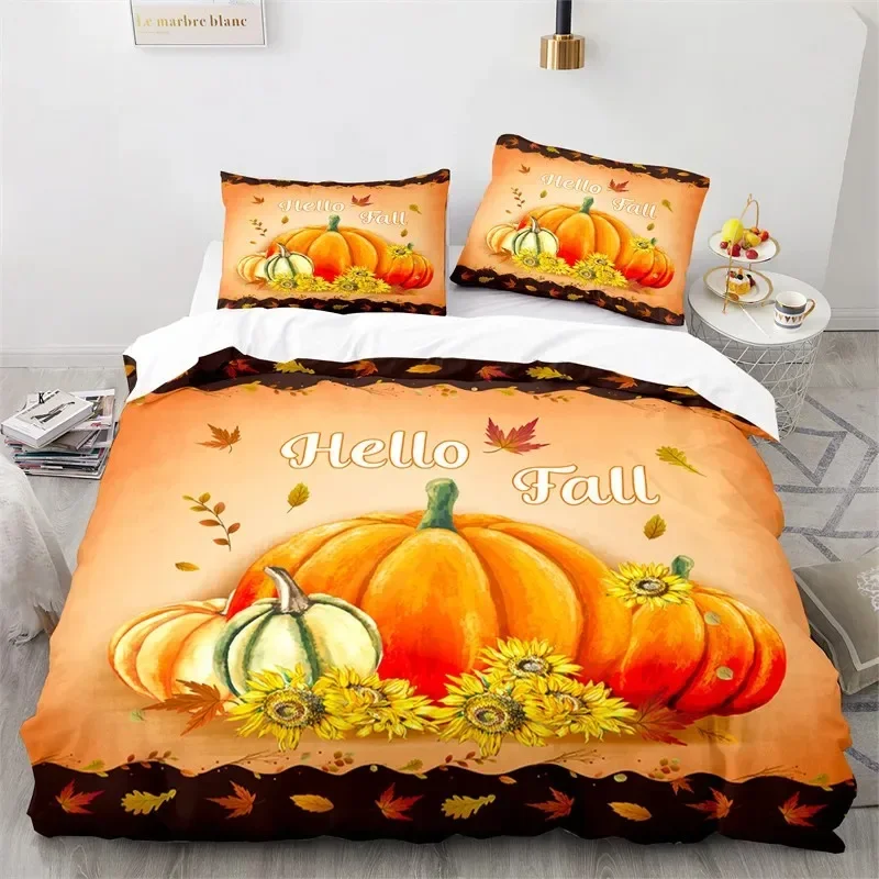 

Halloween Duvet Cover King Cartoon Pumpkin Comforter Cover Microfiber Bat Castle Ghost Quilt Cover For Kids Boys Girl Room Decor