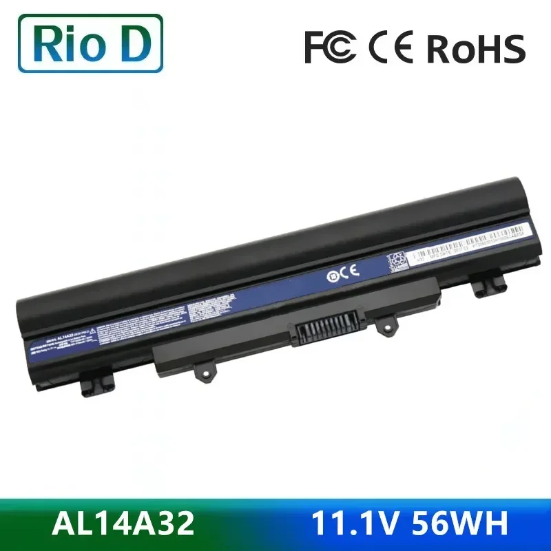 

AL14A32 11,1 В 56 Втч аккумулятор для ноутбука Acer E14 E15 E5-411 E5-421 E5-471 E5-511 E5-551 E5-572 E1-571 E1-571G V3-472 V3-572