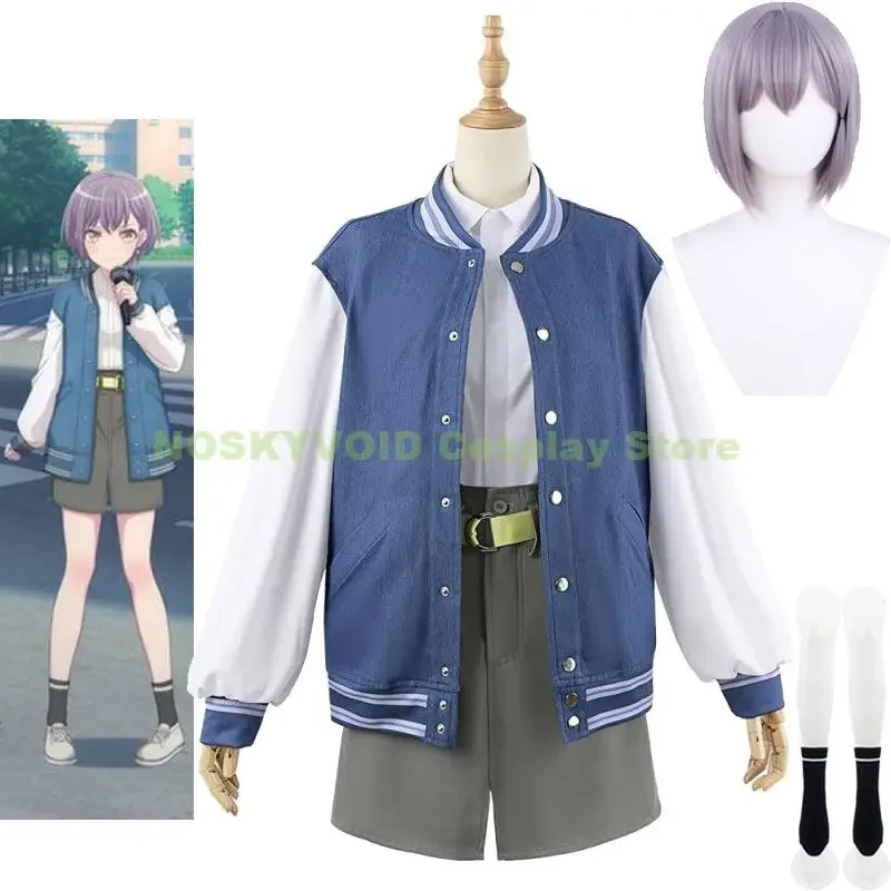 Anime mygo!!!!! Takamatsu Tomori Cosplay Kostüm Knall Traum! Es ist mygo!!!!! Tomorin Perücke weibliche Jeans jacke und Rock-Sets