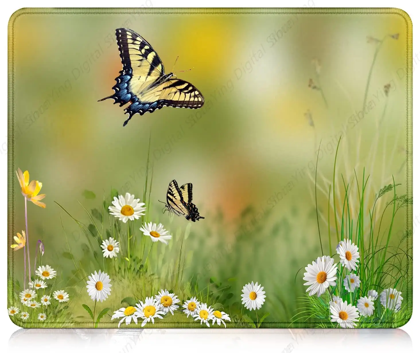 Swallowtail borboleta padrão gaming mouse pad anti deslizamento de borracha computador mouse pad escritório em casa e desktop almofada decoração