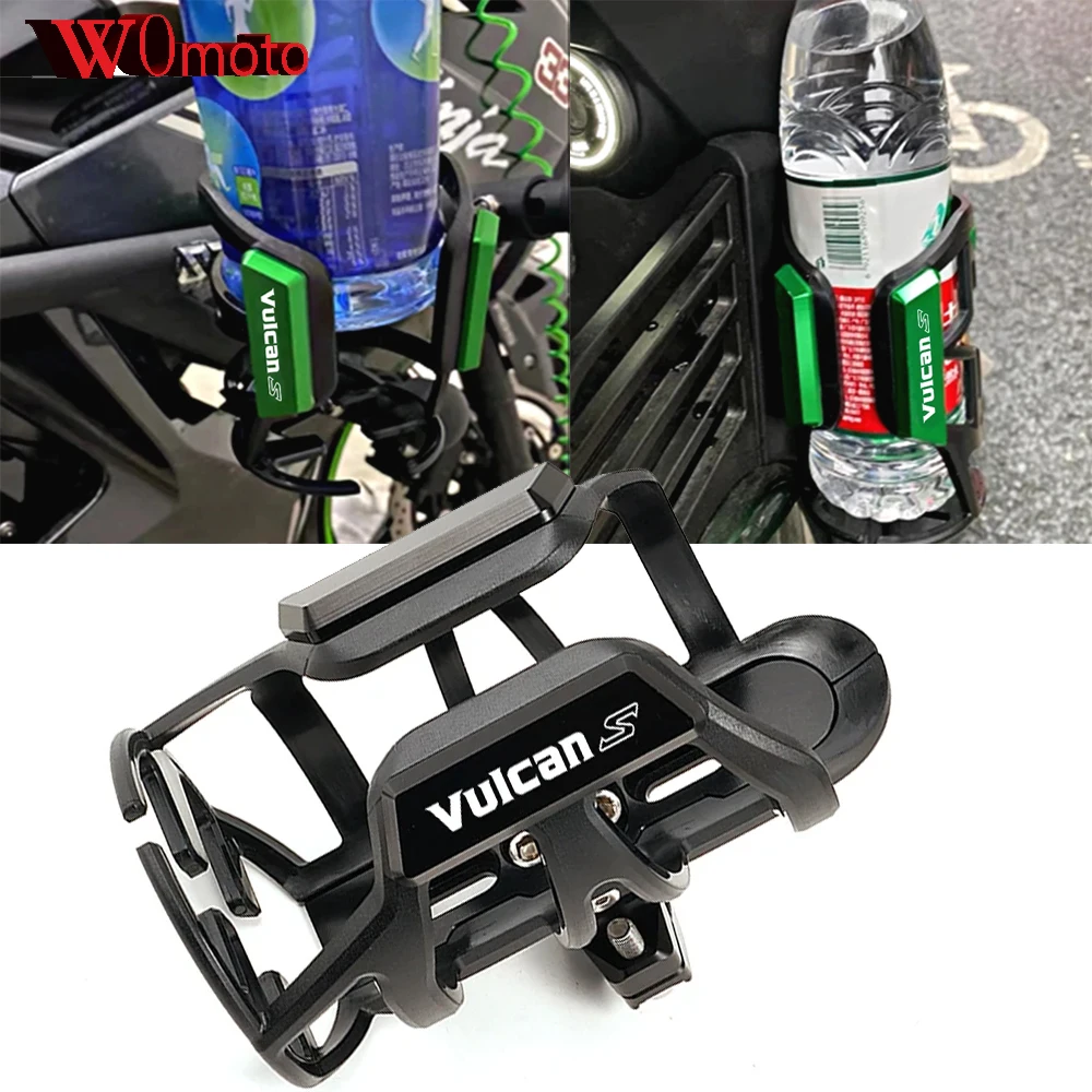

For Vulcan S 650 VN650 VulcanS650 2015-2025 Motorcycle CNC Accessories Beverage Water Bottle Cage Drink Cup Holder