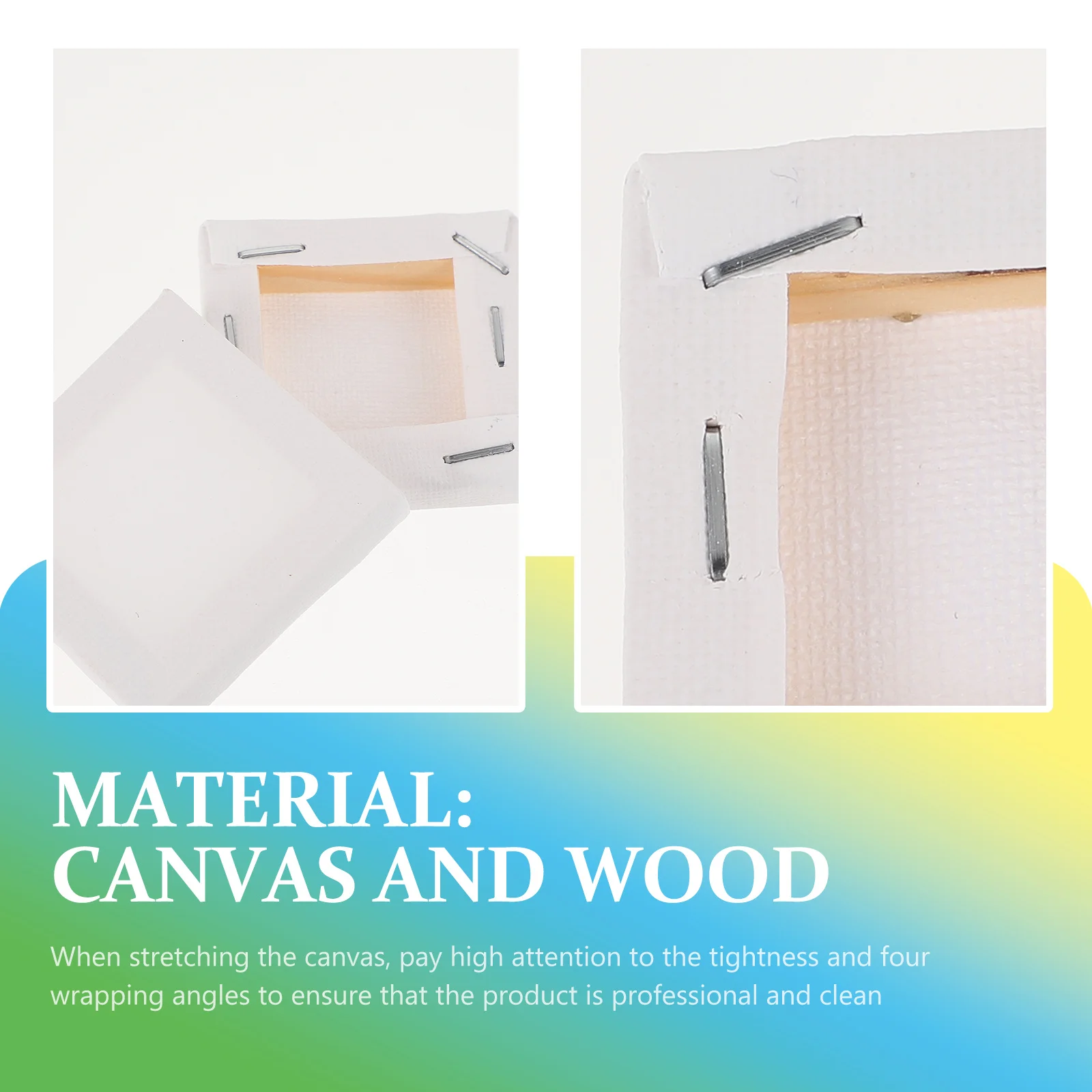 

24Pcs Oil Painting Canvas Panels Mini Blank Frames Stretched Tight for Art Students DIY Drawing Supplies Stretcher Frames