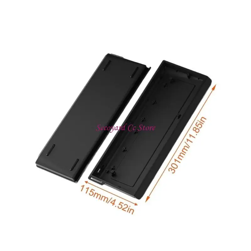 60he MAD60 게임 기계 키보드 가벼운 키보드 케이스 액세서리를위한 N3UC 알루미늄 키보드 쉘 레이아웃