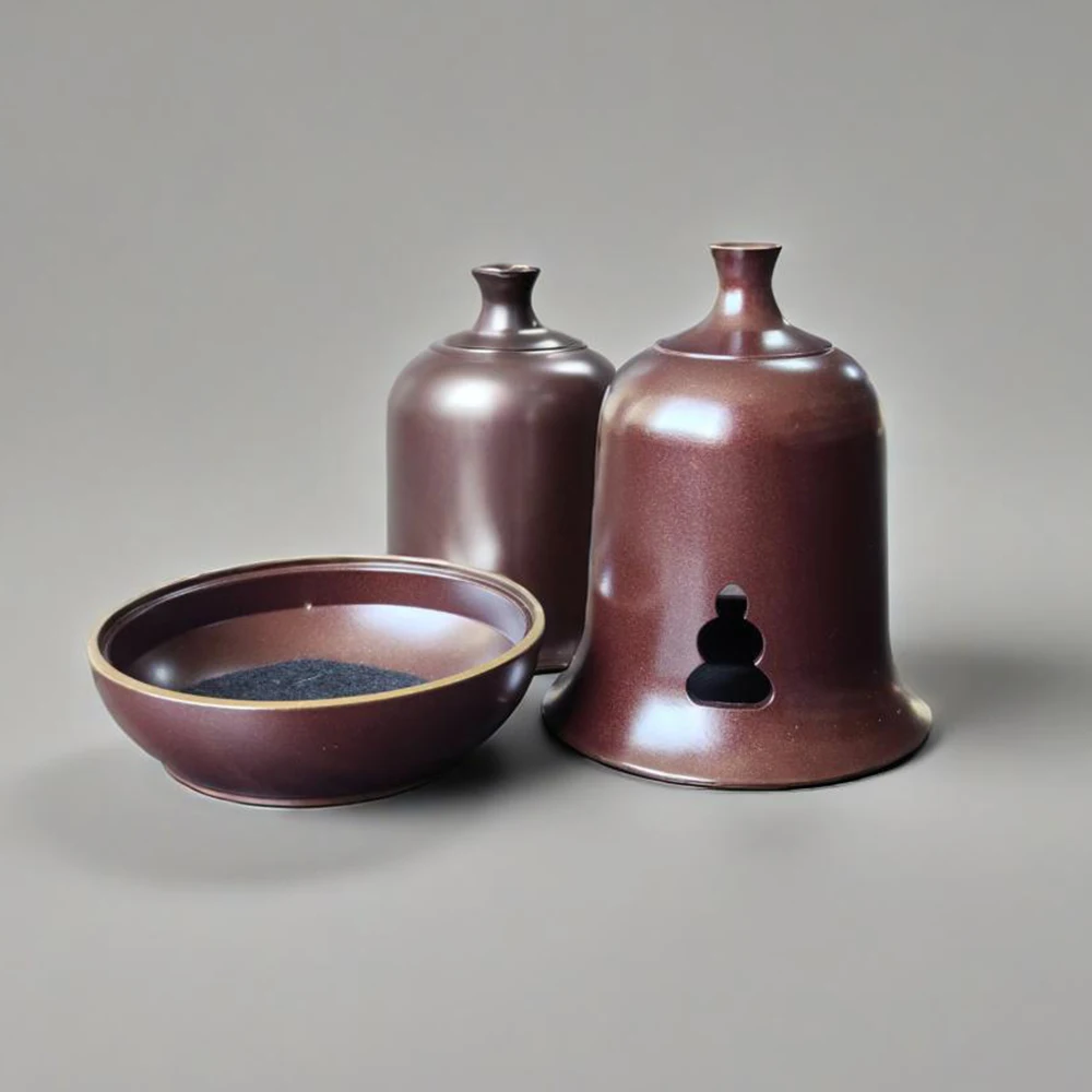 مبخرة جرس نحاسية قديمة، فرن دخان لعرض النحاس المجوف، مبخرة خشب الصندل المنزلية العتيقة، زخرفة رائحة داخلية