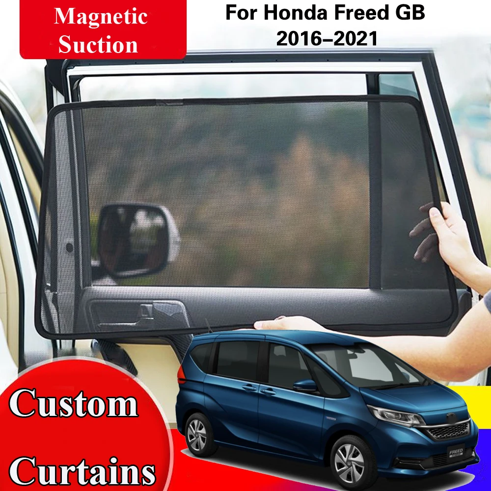 Side Sun Shade Shading Protection Window Curtain SunShades Accseeories for Honda Freed GB5 GB6 GB7 GB8 2016 2017 2018 2019 -2021