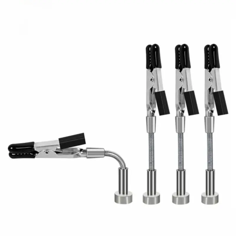 [A93Z!】 Flexible Arms Magnetic Helping Hands 4Pcs With Alligator Clips For Soldering For PCB Circuit Board Repair& DIY Projects