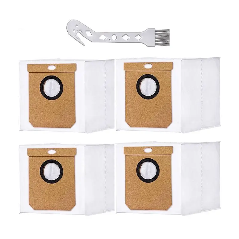 ABNM 4 Pack Dust Bag For Eufy L50 SES, L60 SES Series, For Conga Home 10000, 8090 Ultra, 9090 AI, Compatible For Haier H9