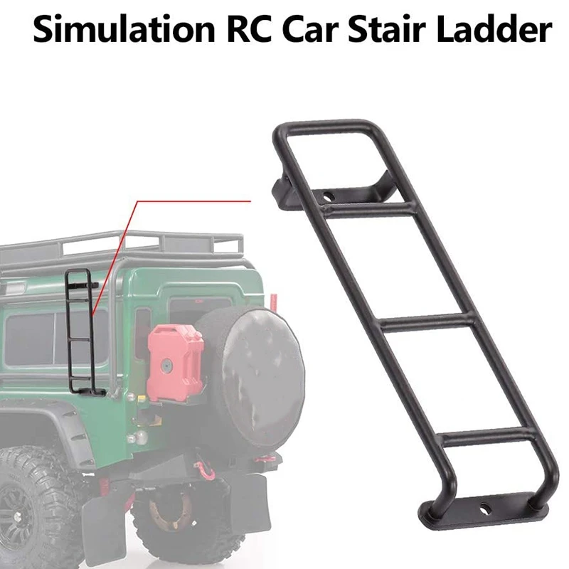 B05C-Metal Straight Ladder Mini Stairs For TRX-4 RC4WD D90 D110 1/10 RC Crawler Car Model