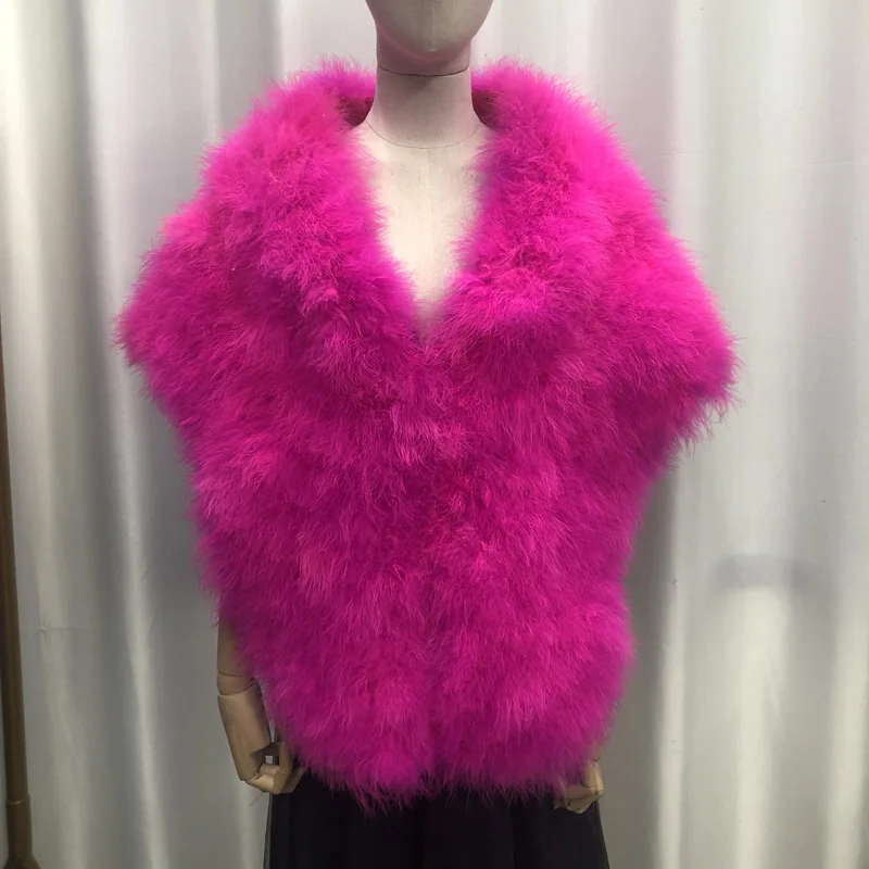 

Ostrich Feathers Plus Size Women Cape Jacket Wedding Dress Cover Up Real Fur Bridal Shawl Wraps Bolero Shrugs