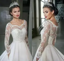 Full Sleeves Lace Wedding Jacket 2024 Tulle Sweetheart Button Back Bridal Shrug Bride Cape Cover Up Women Bolero Accessory