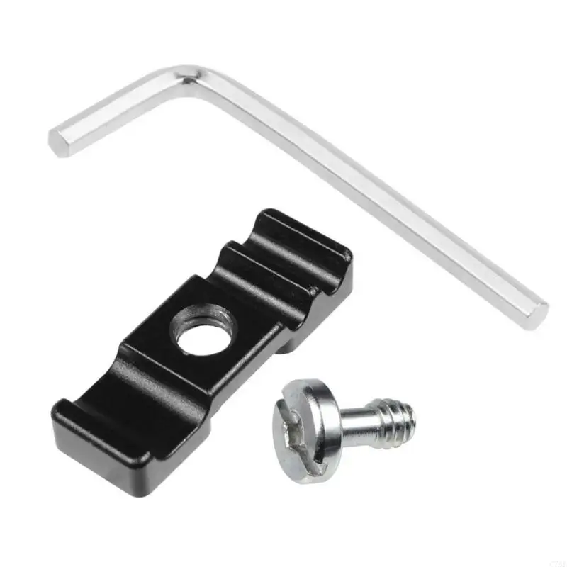 C7AB Practical DSLR Camera Cage Cable Clamp Aluminum Alloy Light Bracket L Board Wire Organizers with Screw and Tool