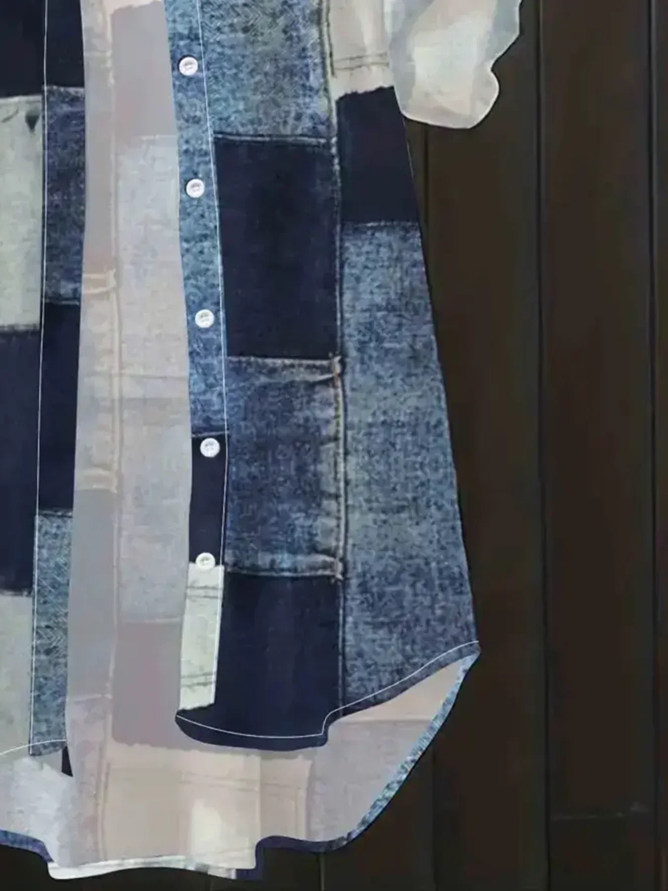 플러스 사이즈 여성의 유행 격자 무늬 프린트 셔츠 캐주얼 루즈 카디건 셔츠 다목적 버튼 칼라 디자인 긴팔 셔츠