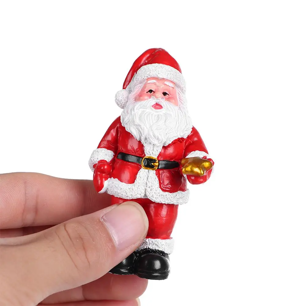 المشهد الصغير الجنية حديقة ديكور ، عيد الميلاد المنمنمات التماثيل ، سانتا كلوز شجرة عيد الميلاد ، الثلج الدب زخرفة لبيت الدمية