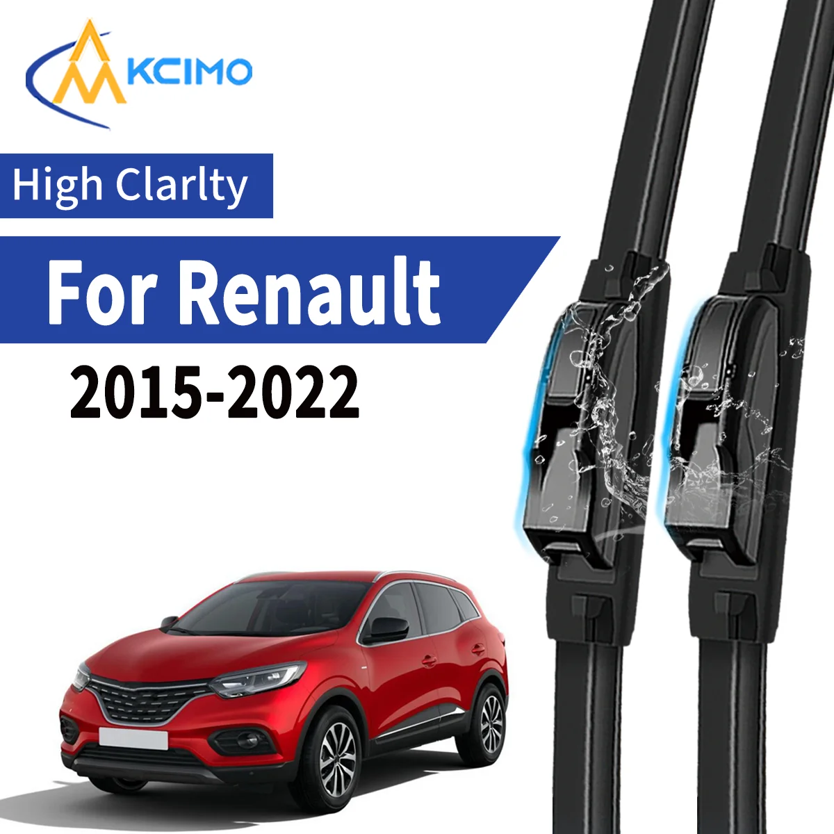 

2pcs Car Front Wiper Blades For Renault Kadjar 2015-2022 Windscreen Windshield Wipers Silent Rubber Auto Accessories Replacemen