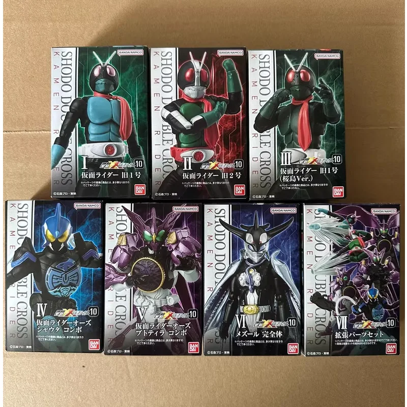 В наличии BANDAI Original Kamen Rider Shokugan SHODO-XX 10 Old No 1 No 2 Mezool Water System Аниме Фигурка Модель Игрушка в подарок Дети
