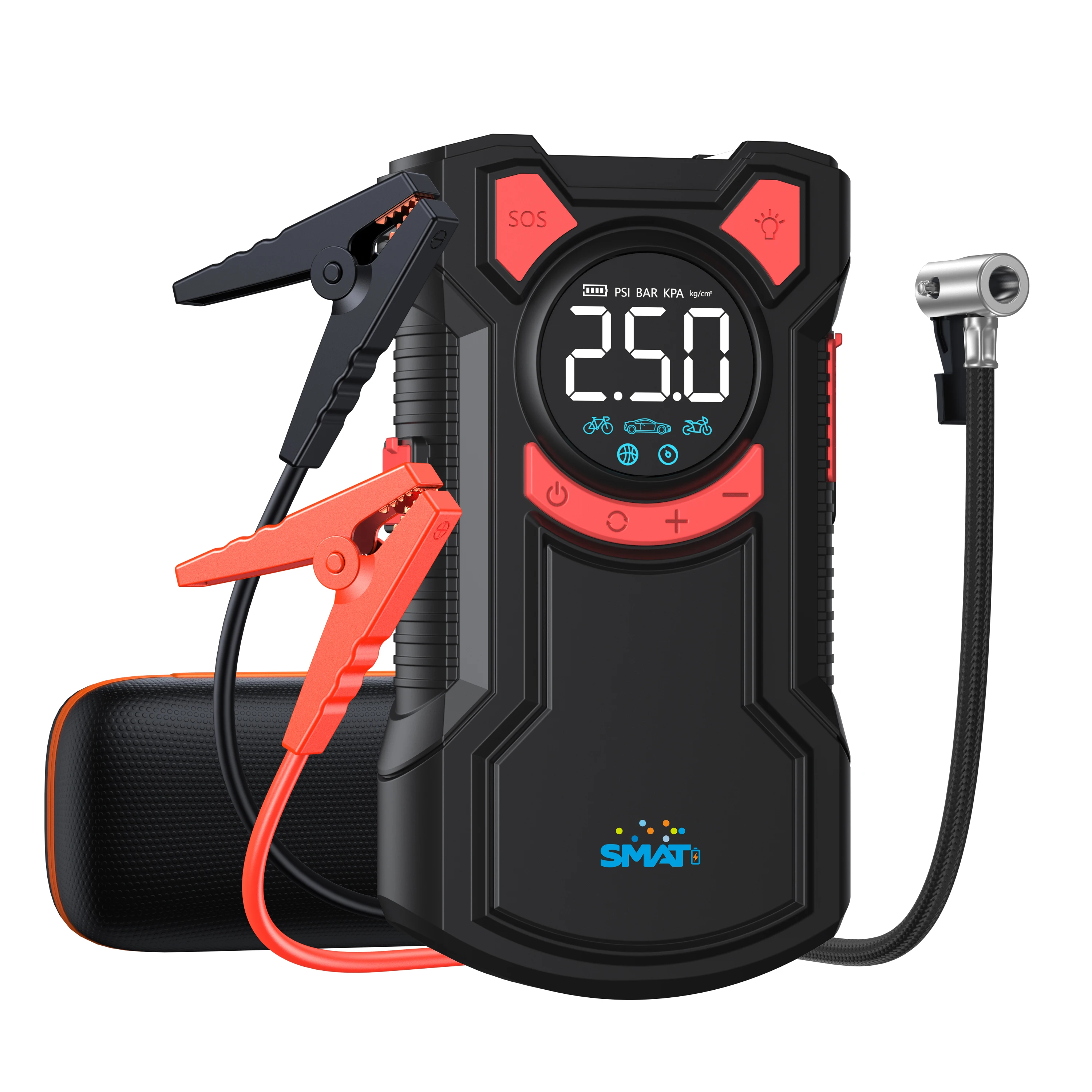 Factory Wholesale 5.0L Car Jump Starter 150 PSI Tire Inflator 500A Peak Current Spark Proof Emergency Tool Kit For Cars Trucks