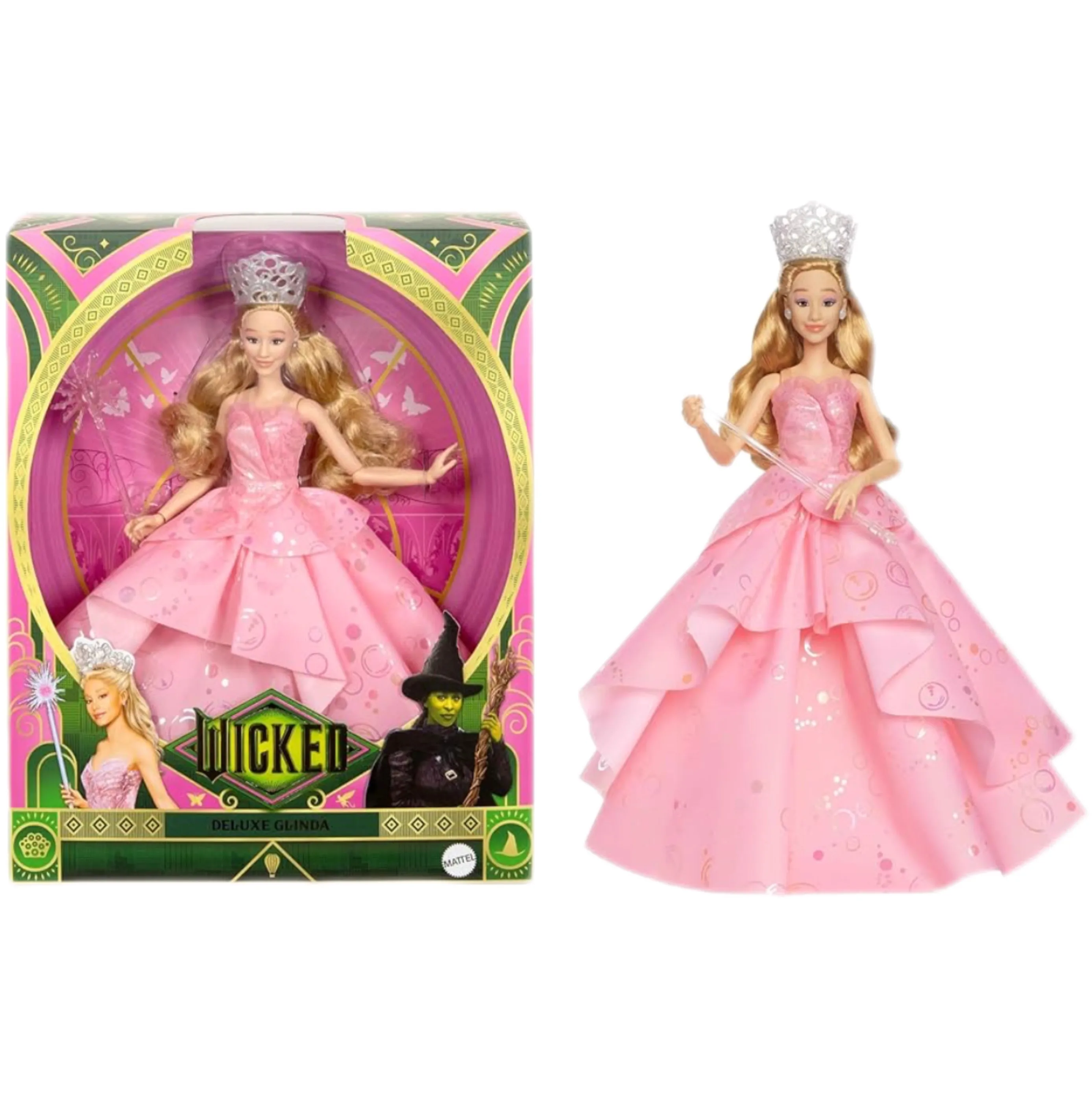 

Wicked Musical Glinda Collectible Doll - Official Wizard of Oz Character Figurine, Perfect Birthday Gift for Girls & Collectors