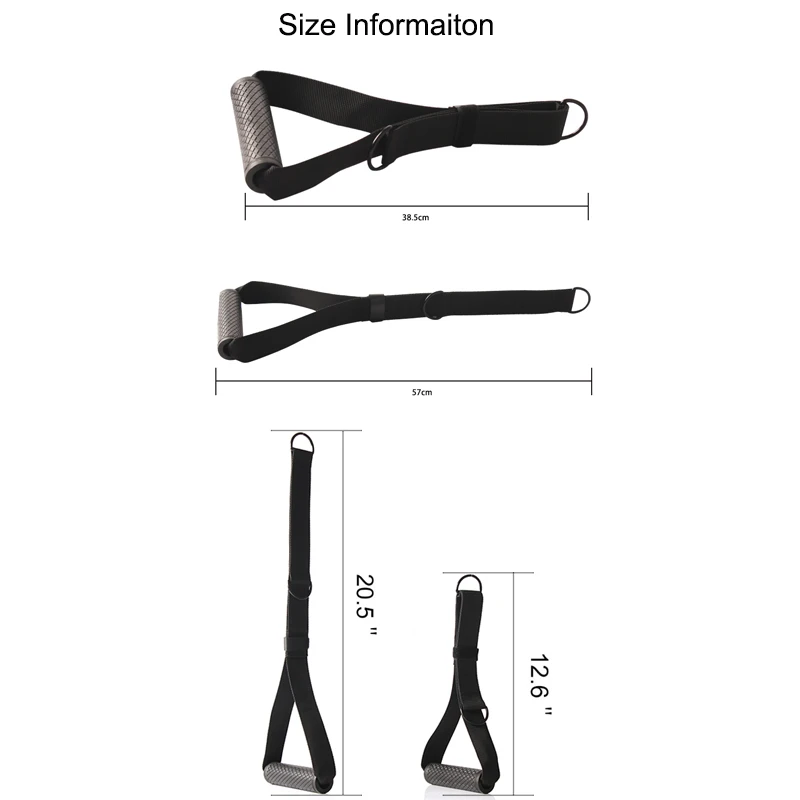 Heavy Duty Handles For Resistance Bands Handle Sturdy And Non Slip Cable Machines LAT Pull Down Bar Pila Accessories