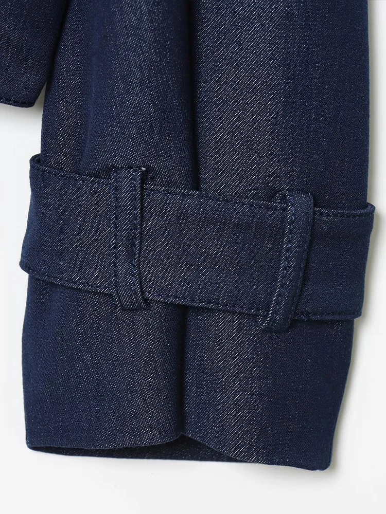 النمط الأوروبي والأمريكي 2025 الشتاء الوافدين الجدد الملابس النسائية متعددة الاستخدامات عارضة الوقوف طوق منفذها سترة #6