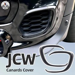 Couvercle de Protection de Pare-choc Avant en Plastique ABS, Style Canards à Coller, Pièces de Décoration pour Mini Cooper JCW F55 F56 F57, 2014-2021