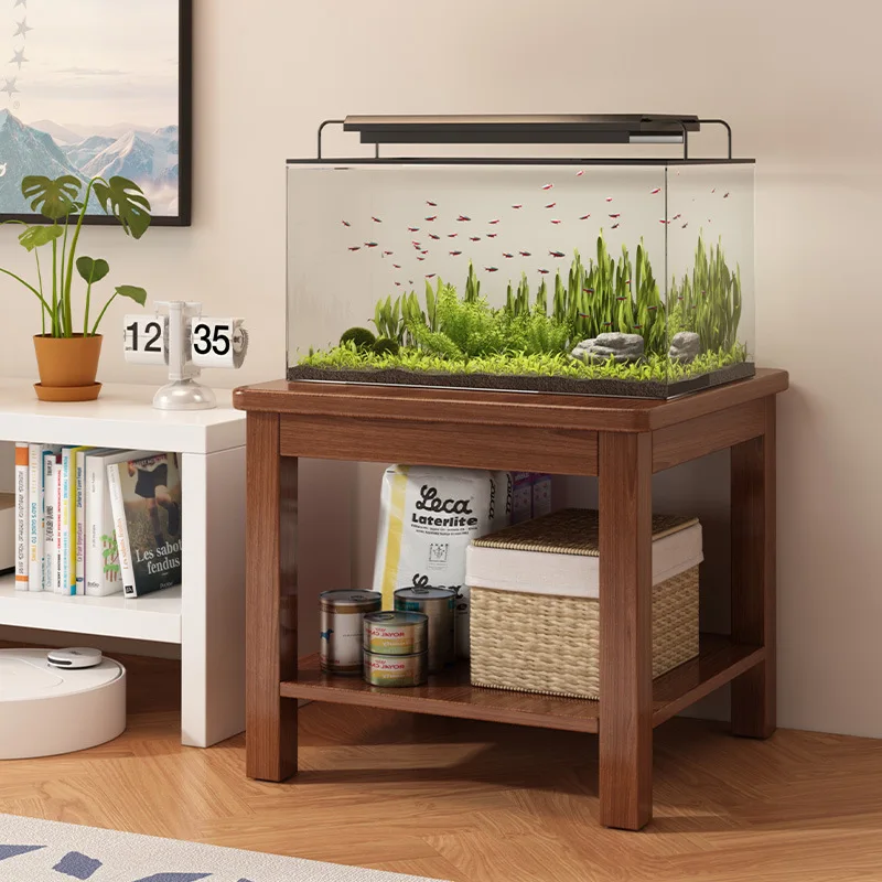 Fish tank rack 2025 new super load-bearing shelf living room simple double-layer special base