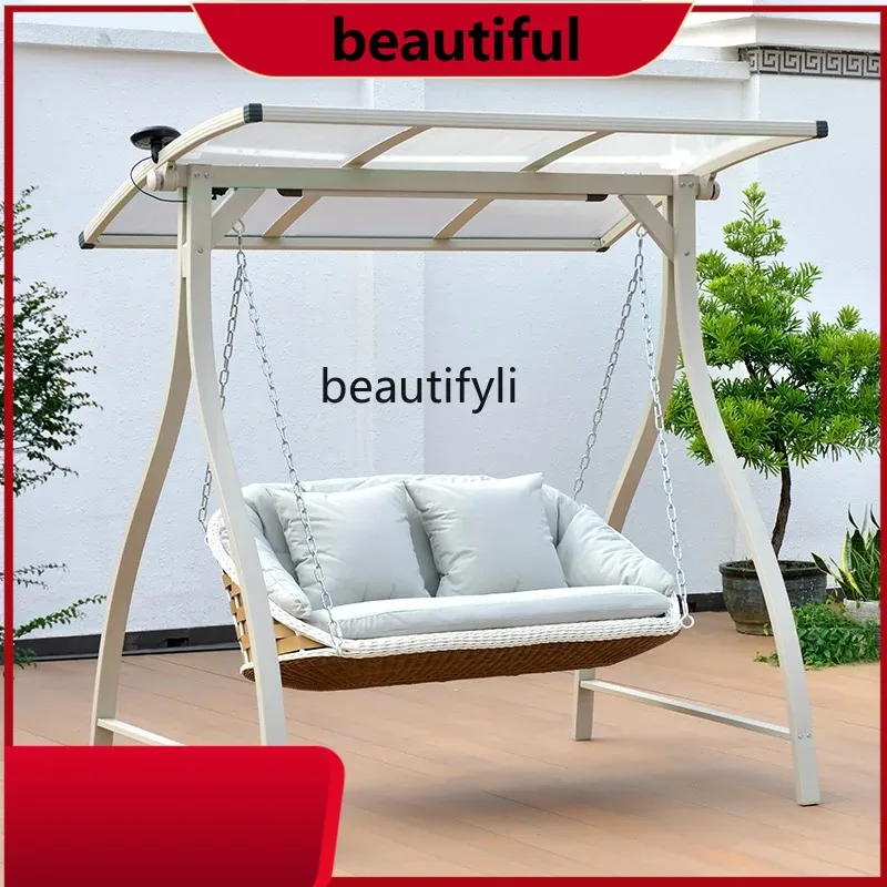 

Outdoor Swing Villa Garden Courtyard Cradle Household Double Hanging Basket Glider Outdoor h