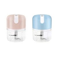 HOT-250Ml Mini Electric Garlic Grinder Portable Food Press Mincer Seasoning Masher Spice Chopper Kitchen Accessories