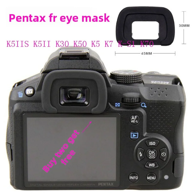 

for K5IIS, K5II, K30, K50, K5, K7, K-S1, K70 Pentax FR Eye mask, viewfinder, eyepiece camera accessories